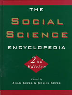The social science encyclopedia 2nd. ed