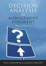 Decision analysis for management judgment : pbk