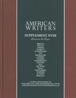 American writers Suppl. 18 a collection of literary biographies