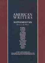 American writers Suppl. 19 a collection of literary biographies