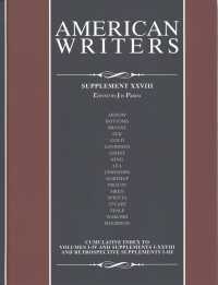 American writers Suppl. 28 a collection of literary biographies