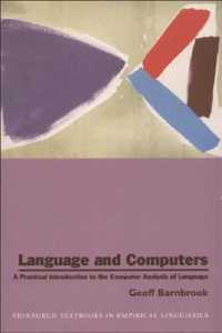 Language and computers a practical introduction to the computer analysis of language Edinburgh textbooks in empirical linguistics