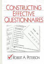 Constructing effective questionnaires