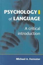 Psychology of language a critical introduction