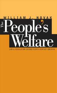 The people's welfare : hbk law and regulation in nineteenth-century America Studies in legal history