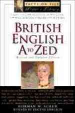 British English, A to Zed