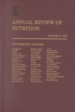 Annual review of nutrition v.20