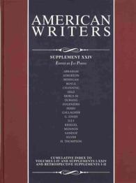 American writers Suppl. 24 a collection of literary biographies
