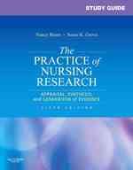 Study guide for the practice of nursing research