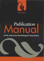 Publication manual of the American Psychological Association : hard