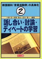 話し合い・討論・ディベートの学習 新国語科「言語活動例」の具体化 ; 2