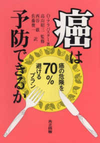 癌は予防できるか 癌の危険を70%避けるﾌﾟﾗﾝ