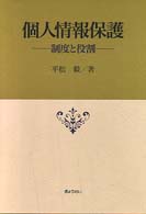個人情報保護 制度と役割
