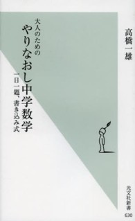 大人のためのやりなおし中学数学 一日一題、書き込み式