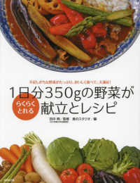 1日分350gの野菜がらくらくとれる献立とレシピ