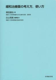 緩和治療薬の考え方, 使い方