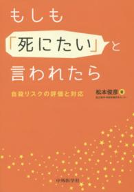 もしも「死にたい」と言われたら 自殺リスクの評価と対応