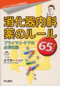 消化器内科薬のルール65! プライマリ・ケアの必須知識 レジデントのための薬物療法
