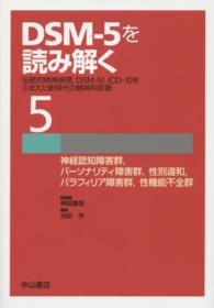 神経認知障害群, パーソナリティ障害群, 性別違和, パラフィリア障害群, 性機能不全群