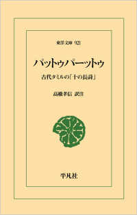 パットゥパーットゥ 古代タミルの「十の長詩」 東洋文庫