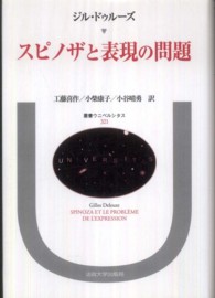 スピノザと表現の問題 叢書・ウニベルシタス