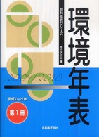 環境年表 第1冊 (平成21・22年) 理科年表シリーズ