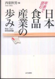 年表で読む日本食品産業の歩み 明治・大正・昭和前期編