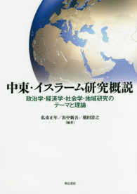 中東・イスラーム研究概説 政治学・経済学・社会学・地域研究のテーマと理論