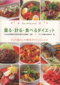 量る・計る・食べるダイエット ひとり暮らしの簡単ダイエットレシピ