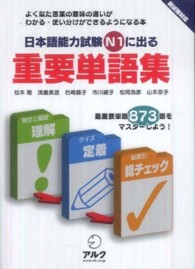 日本語能力試験N1に出る重要単語集