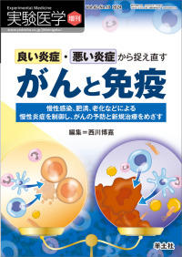 良い炎症・悪い炎症から捉え直すがんと免疫 増刊 ; v. 42-no. 10 2024 慢性感染、肥満、老化などによる慢性炎症を制御し、がんの予防と新規治療をめざす 実験医学