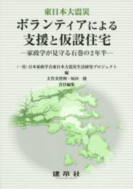 東日本大震災ﾎﾞﾗﾝﾃｨｱによる支援と仮設住宅 家政学が見守る石巻の2年半