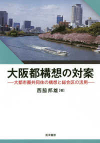 大阪都構想の対案 大都市圏共同体の構想と総合区の活用