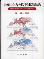 夫婦出生力の低下と拡散仮説 有配偶完結出生力低下の反応拡散モデル