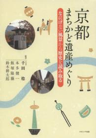 京都  まちかど遺産めぐり なにげない風景から歴史を読み取る