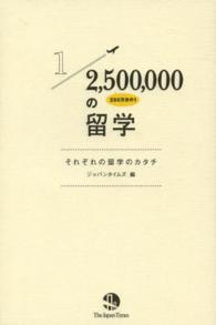 250万分の1の留学 それぞれの留学のカタチ