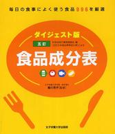 五訂食品成分表 ダイジェスト版