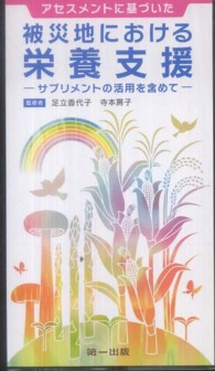 アセスメントに基づいた被災地における栄養支援 サプリメントの活用を含めて