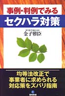 事例・判例でみるセクハラ対策
