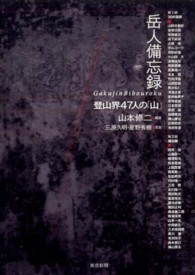 岳人備忘録 登山界47人の「山」