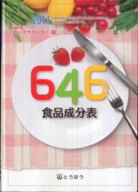 646食品成分表 2011[CD-ROM付]