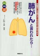 「肺がん」と言われたら… 検査診断治療・手術