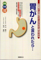 「胃がん」と言われたら… 検査診断治療・手術