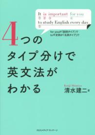 4つのタイプ分けで英文法がわかる