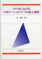 アメリカにおける学校ソーシャルワークの成立過程