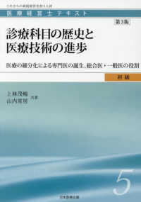 診療科目の歴史と医療技術の進歩 医療の細分化による専門医の誕生、総合医・一般医の役割 医療経営士テキスト : これからの病院経営を担う人材 ; 初級 ; 5