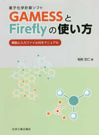GAMESSとFireflyの使い方 量子化学計算ソフト  解説と入力ファイル付きマニュアル