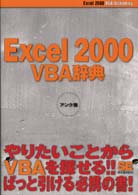Excel 2000 VBA辞典