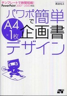 パワポで簡単A4×1枚企画書デザイン テンプレートで時間短縮!  PowerPoint 2007-2000対応