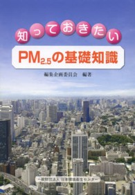 知っておきたいPM2.5の基礎知識